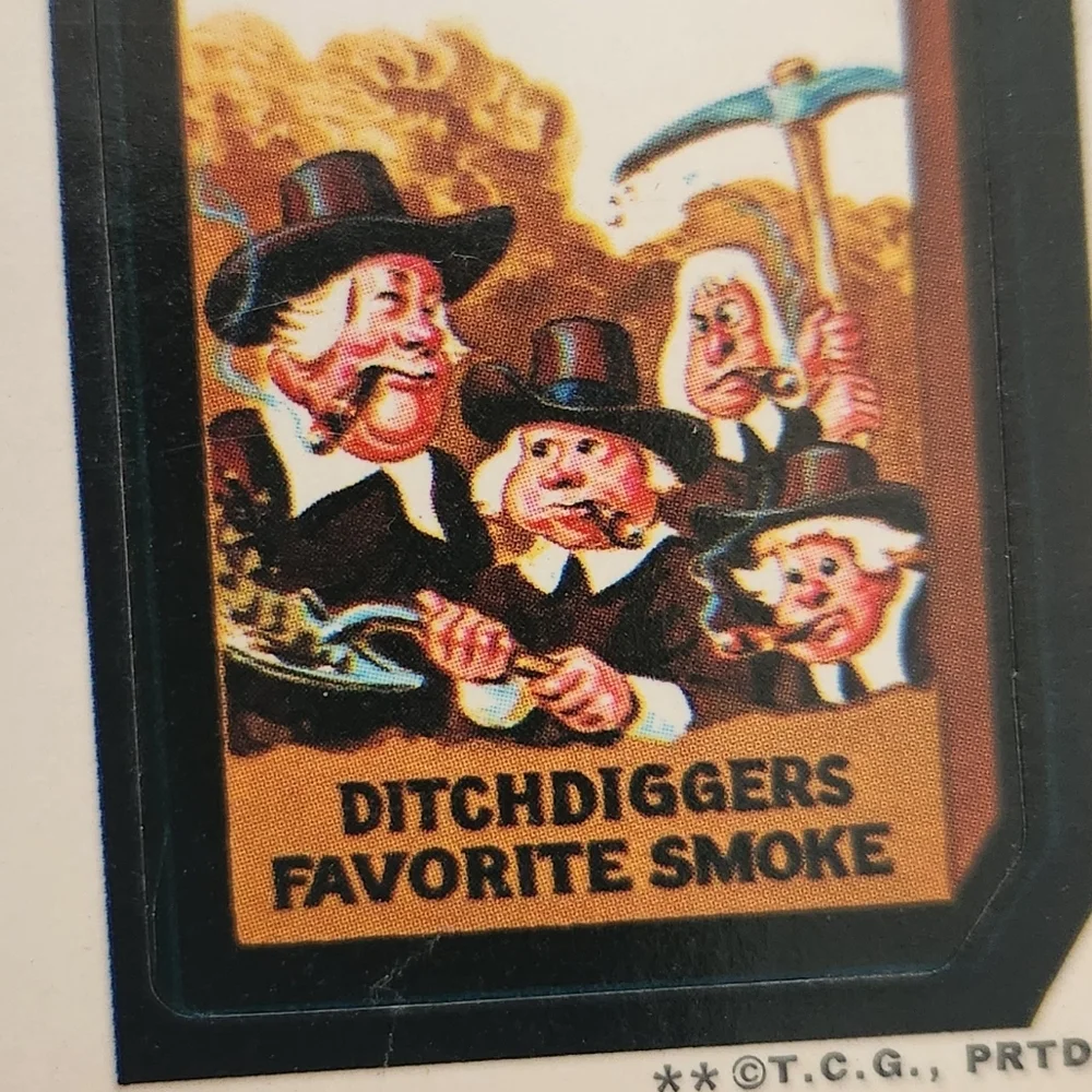 🚬Vintage 1973 Wacky Packages Sticker - Ditch Masters (Series 3 Topps) trading🚬